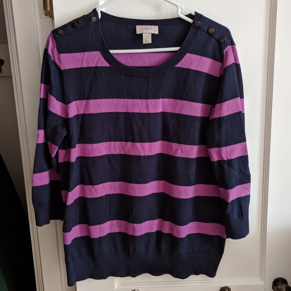 Loft women's striped sweater